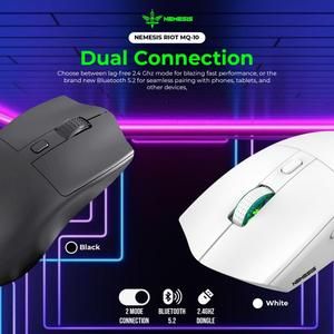 NYK NEMESIS RIOT MQ10 MOUSE WIRELESS DUAL MODE RECHARGEABLE FREE DOCKING CHARGER_3