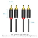 Vention Kabel AUX Audio Video RCA Audio 2 Male to 2 Male - BCM_5