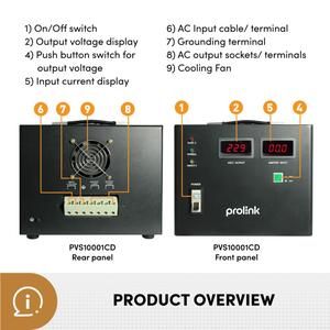 Stabilizer PROLINK PVS10001CD AVR Servo Motor Controlled 10000VA_3