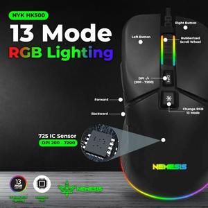 Mouse NYK Nemesis HK500 HK-500 Mouse Gaming Macro RGB_4
