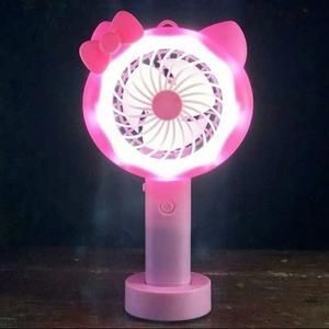 Kipas Angin Genggam Karakter LED Handy Mini Fan Portable Doraemon HK_3