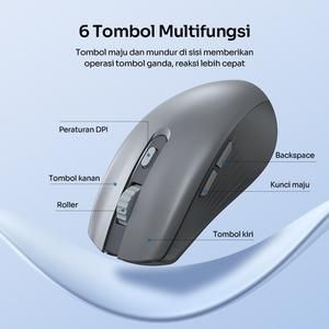Mouse Wireless ROBOT M370 /M 370 2.4GHz Silent Klik Optical 3200DPI_2