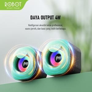 Speaker Robot RS180 Speaker Multimedia USB Speaker RGB 4W Original_2