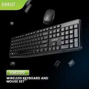 Keyboard & Mouse Robot KM3100 Portable Mini Wireless Set Combo-KM3100_3