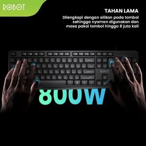 Keyboard & Mouse Robot KM3100 Portable Mini Wireless Set Combo-KM3100_4