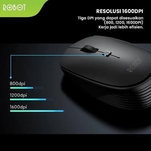 Keyboard & Mouse Robot KM3100 Portable Mini Wireless Set Combo-KM3100_5