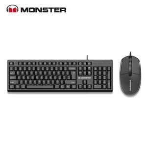KEYBOARD MOUSE MONSTER KM1 Monster KM-1 Office Wired_2