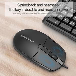 KEYBOARD MOUSE MONSTER KM1 Monster KM-1 Office Wired_3
