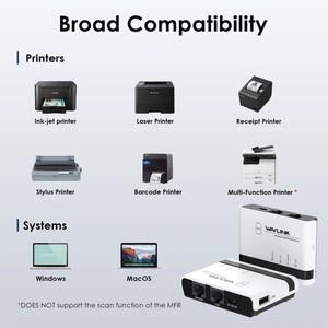 WAVLINK WL-NU516U1 WIRELES | WL-N7U2P11 USB 2.0 PRINT SERVER WIFI 2.4G 10/100Mbp_4