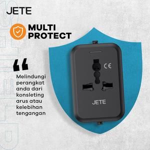 JETE CN1 Universal Travel Adaptor Dual USB Charger Adapter USA/EU/UK - CN 1_4
