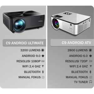 Proyektor Cheerlux C9 Android Wifi ULTIMATE 1080P 3200 Lumen Projector_3