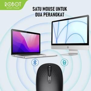 Robot Mouse Wireless & Bluetooth M 360 5.0 Dual Mode M360 Silent Klik_3