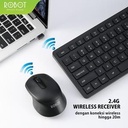 Keyboard Mouse ROBOT KM4000 KM-4000 Wireless Keymouse_2