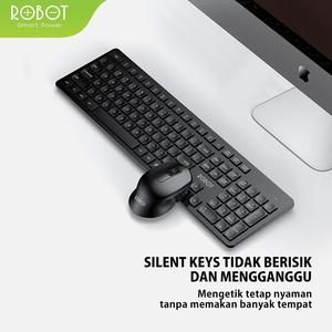 Keyboard Mouse ROBOT KM4000 KM-4000 Wireless Keymouse_3