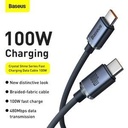 Baseus Kabel Charger Crystal Shine 100W 5A USB Type C to C 2M Type C to Type C N_2