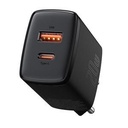 Baseus Compact Quick Charger U+C 20W EU CCXJ-B Baseus Adaptor Black White_4