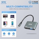 Converter Kabel TypeC 2in1 (HDMI+VGA) NYK CC21_2