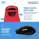 Mouse NYK C80 / C-80 Dual Mode Wireless + Bluetooth Rechargeable_5