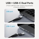 VENTION Converter 2in1 TYPE-C & USB 3.0 to HDMI Gray 0.15M Connector 2 In 1 Type_2