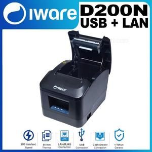 Printer Thermal 80mm IWARE IW-D200N Auto Cutter High Speed USB + LAN_2
