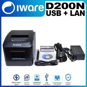 Printer Thermal 80mm IWARE IW-D200N Auto Cutter High Speed USB + LAN_3
