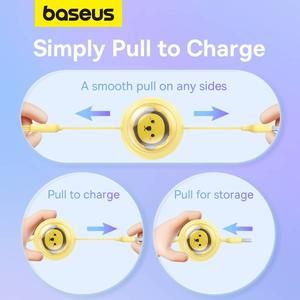 Baseus Retract Kabel 3 in 1 Micro Type C Lightning iPhone Leo Retractable Baseus_5