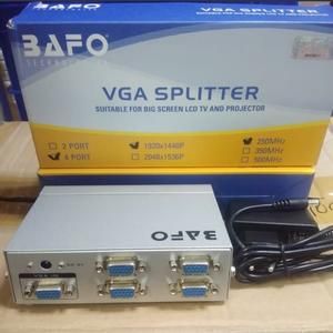 Bafo VGA Splitter 4Port + Adaptor 250mhz / splitter 1-4 port / 4 port_2