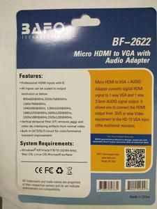 Bafo Converter BF2622 Micro HDMI to VGA With Audio BF-2622_3