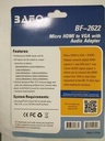 Bafo Converter BF2622 Micro HDMI to VGA With Audio BF-2622_3