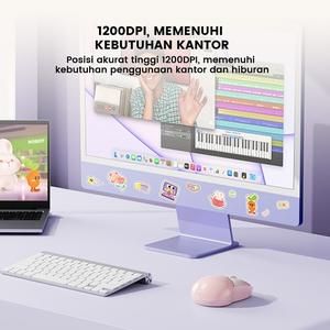 Robot M380 Wireless Optical M 380 Mouse Silent Colorful Rabbit Design_3