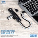 NYK USB HUB GLH01 / USB HUB NYK 3 PORT & LAN + TYPE-C 3.1 GLH-01_4