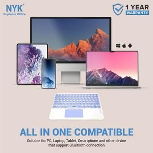 NYK K-60 Keyboard Bluetooth Slim Mini Touchpad NYK K60 (with trackpad)_5