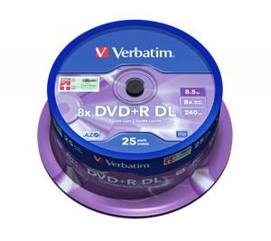 DVD-R VERBATIM DOUBLE LAYER 16X SPEED PACK ISI 50 1 CONE DVDR VERBATIM_2