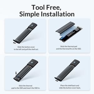 ORICO PWM2 Enclosure Orico M.2 NVME USB 3.2Type-C NGFF SSD Enclosure_4