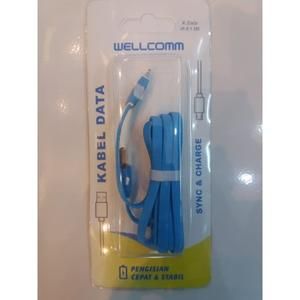 Kabel Data Wellcome 1.5 Meter Usb Lightning 1.5M Ecer Kabel Flat IP_3