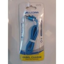 Kabel Data Wellcome 2IN1 Usb Micro - Lightning / IP Ecer Kabel Flat 1M_2