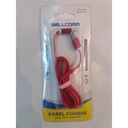 Kabel Data Wellcome 2IN1 Usb Micro - Lightning / IP Ecer Kabel Flat 1M_5