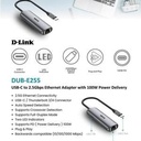 Dlink DUB-E2255 / D-Link Type C to Gigabit Ethernet Adapter with Power Delivery _2