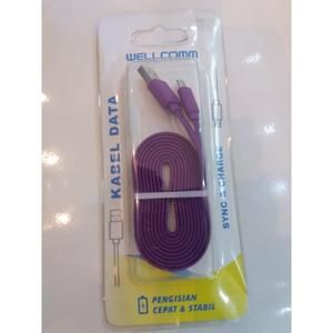 Kabel Data Wellcome 1.5 Meter Usb Micro 1.5M 3A Ecer Kabel Flat Micro_5