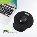 Robot RP-02 RP02 With Ergonomic Wrist Rest Mousepad PC / Laptop Black_2