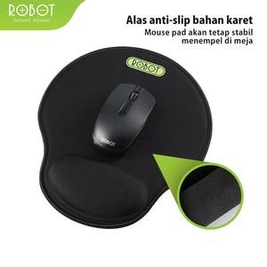 Robot RP-02 RP02 With Ergonomic Wrist Rest Mousepad PC / Laptop Black_3