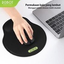 Robot RP-02 RP02 With Ergonomic Wrist Rest Mousepad PC / Laptop Black_4