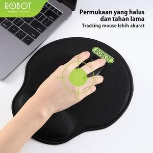 Robot RP-02 RP02 With Ergonomic Wrist Rest Mousepad PC / Laptop Black_5