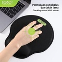 Robot RP-02 RP02 With Ergonomic Wrist Rest Mousepad PC / Laptop Black_5