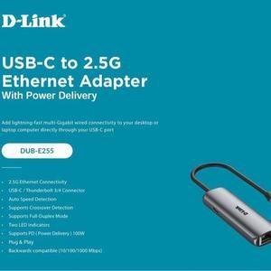 Dlink DUB-E2255 / D-Link Type C to Gigabit Ethernet Adapter with Power Delivery _4