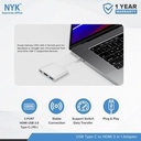 NYK Converter 3 in 1 USB 3.0 Type C to HDMI 4K Type-C USB 3.0_2