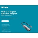D-Link DUB-E135 USB-C to Gigabit Ethernet Adapter With Power Delivery USB_3