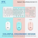 NYK Mouse Keyboard Combo K-10 WIreless Silent K10_2
