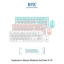NYK Mouse Keyboard Combo K-10 WIreless Silent K10_3
