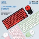NYK Mouse Keyboard Combo K-20 WIreless Membrane K20_2